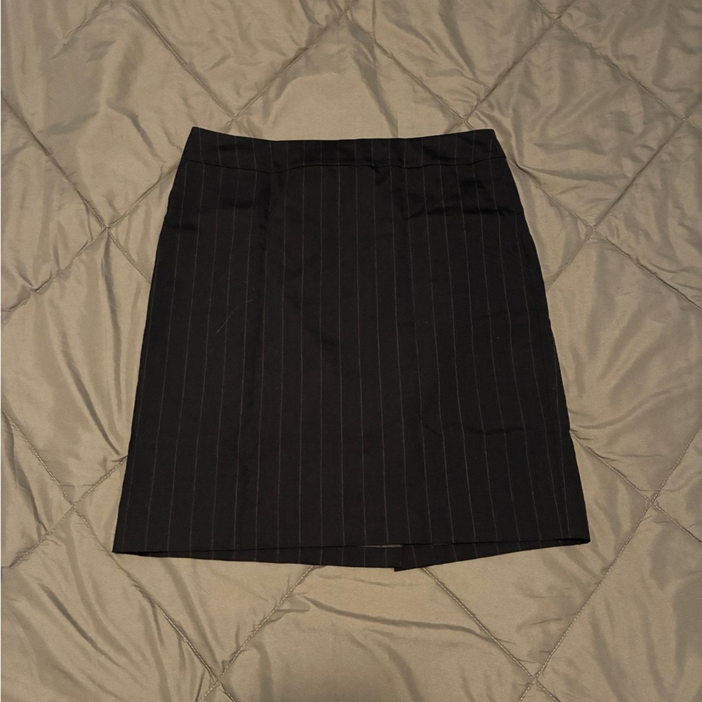 Banana Republic Black Pinstripe Pencil Skirt